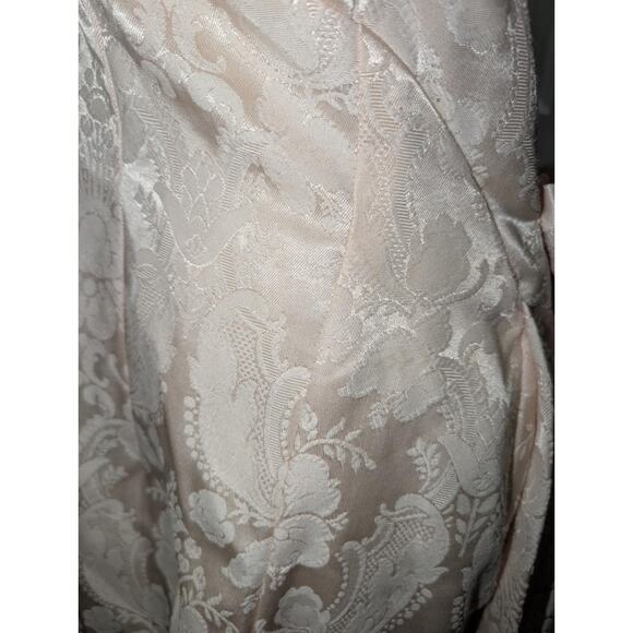 Vintage Jessica McClintock Pink Halter Neck Formal Dress With Train Wedding 7/8 - Picture 14 of 14